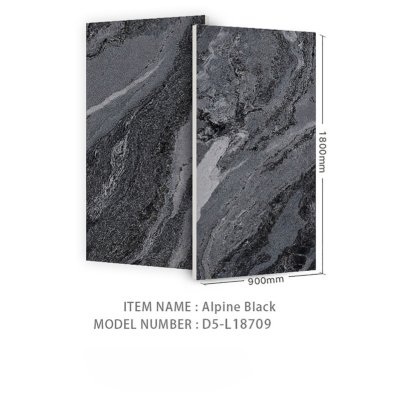 Moderne Black Stone Look 900X1800mm vloertegels voor binnen en buiten