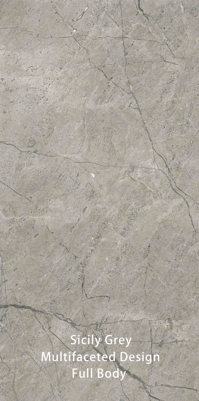 600 X 1200 MM Grijze Vintage Textured Stone Imitatie oppervlak Moderne badkamer tegels
