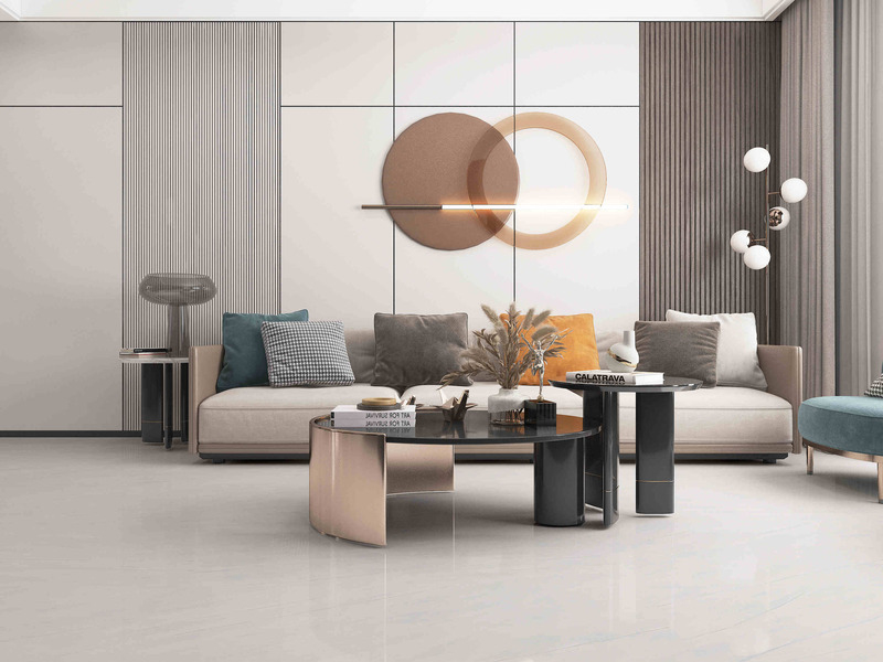 Sleek moderne stijl steeneffect porseleinen vloertegels 600x1200mm In matte/glans afwerking