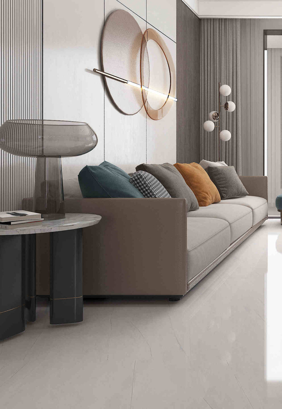 Moderne glanzende marmeren tegels 600x1200 mm niet-glijde porseleinen wand- en vloertegels